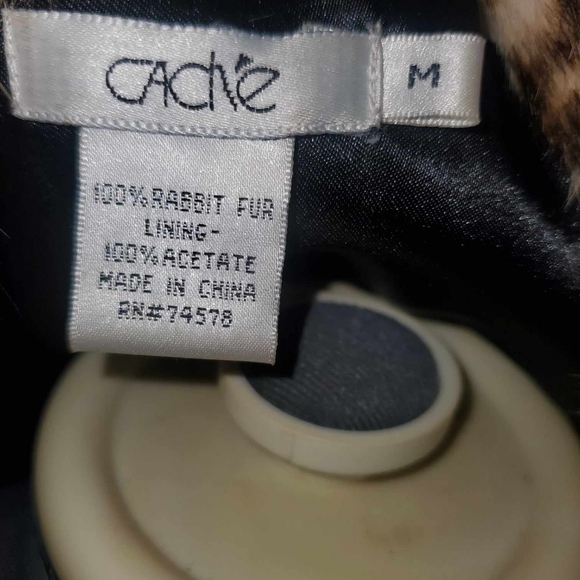 Leopard Print Cheetah Print Faux Fur Jacket Size M - Picture 5 of 5